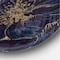 Designart - Dark Rose Gilded Gold - Shabby Chic Metal Circle Wall Art
